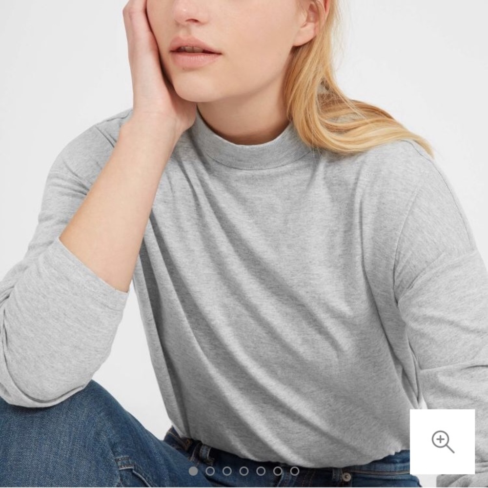 Everlane Square Mock Neck L/S Medium